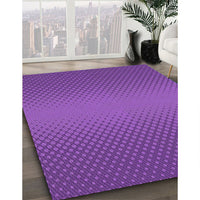 Patterned Crimson Purple Rug, pat1679pur