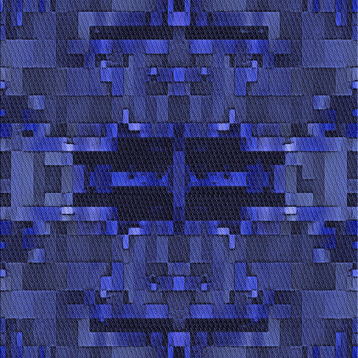 Patterned Blue Rug, pat168blu