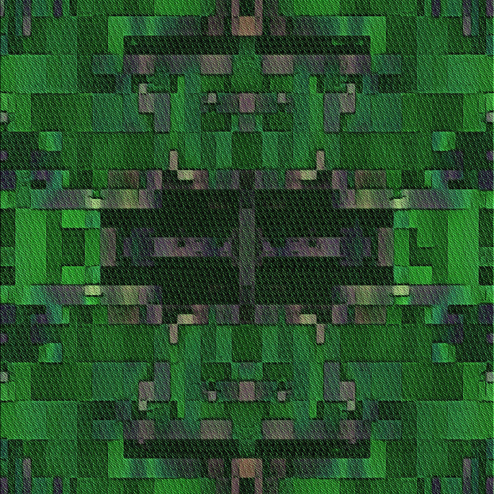 Patterned Green Rug, pat168grn