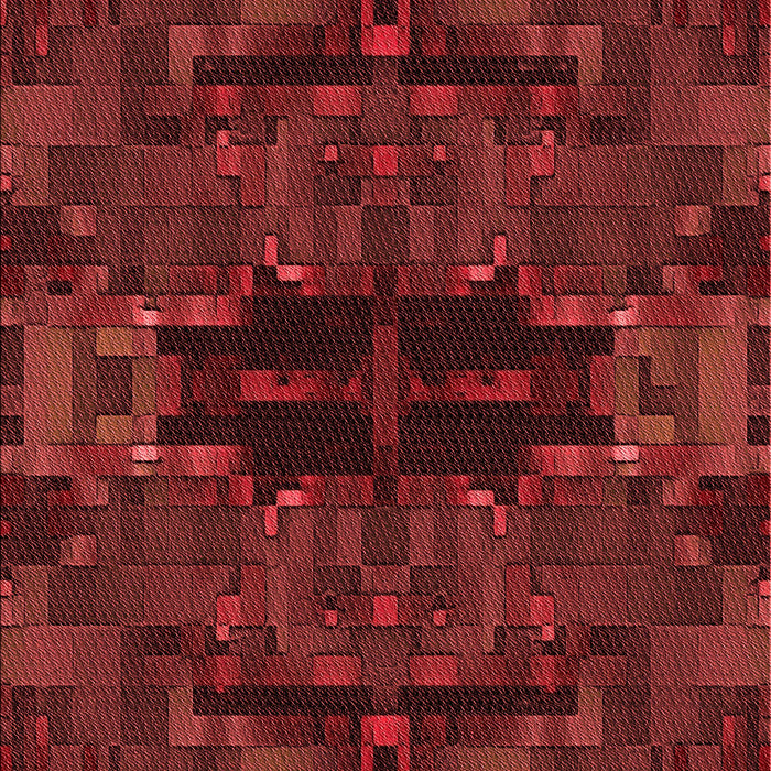 Patterned Dark Red Rug, pat168rd