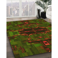 Patterned Red Rug, pat168yw