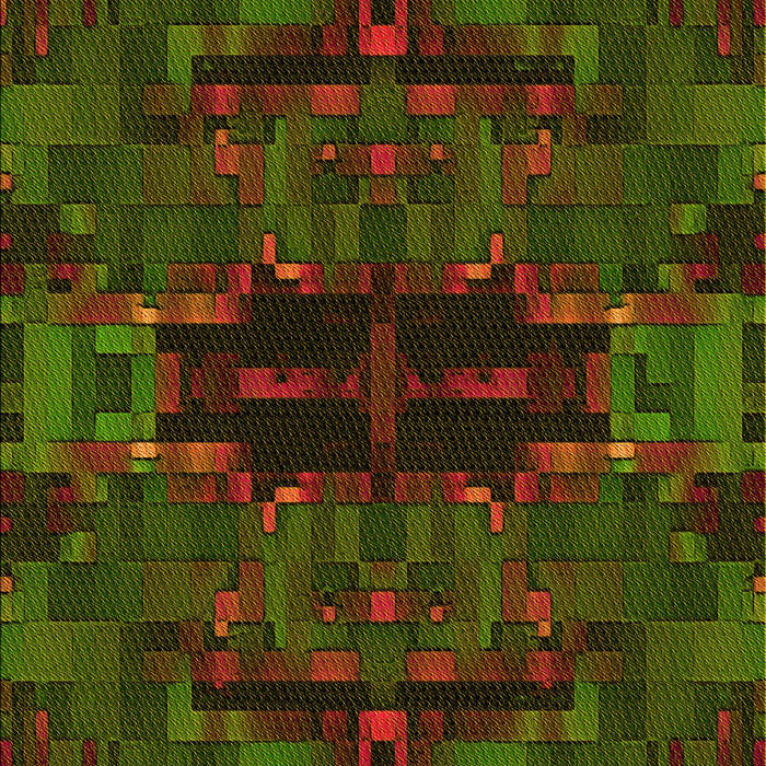 Patterned Red Rug, pat168yw