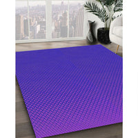 Patterned Neon Purple Rug, pat1680pur