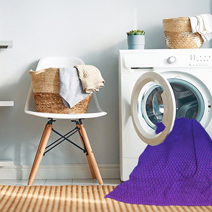 Machine Washable Transitional Neon Purple Rug in a Washing Machine, wshpat1680pur