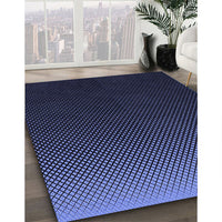 Patterned Night Blue Rug, pat1681blu