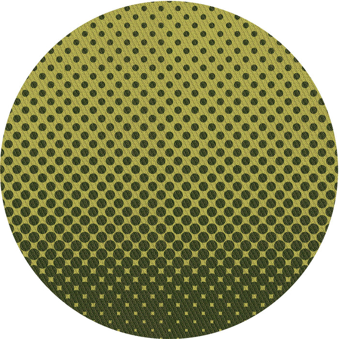 Square Machine Washable Transitional Dark Forest Green Rug in a Living Room, wshpat1682brn