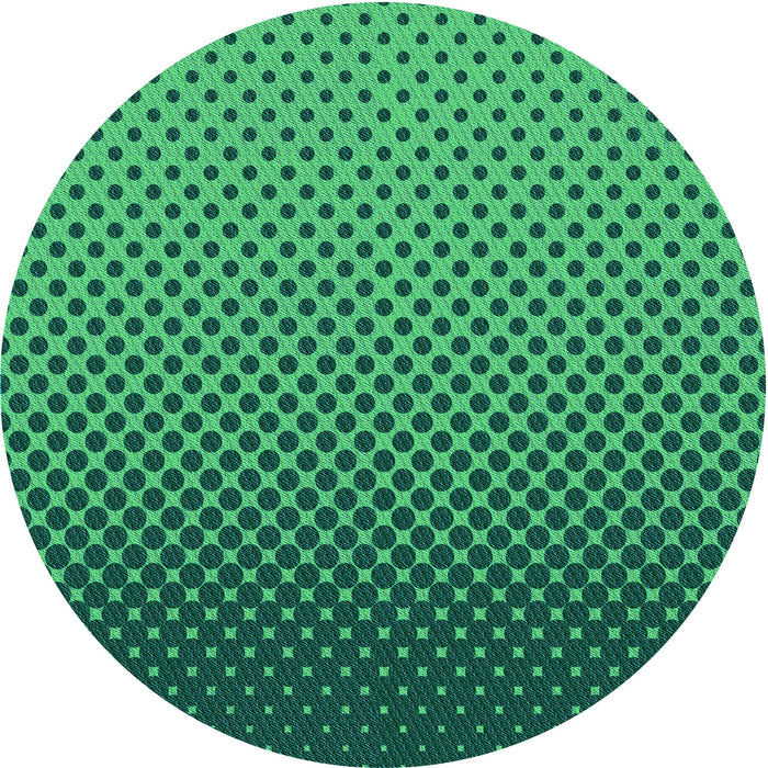 Square Machine Washable Transitional Spring Green Rug in a Living Room, wshpat1682lblu