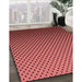 Machine Washable Transitional Red Rug in a Family Room, wshpat1682rd