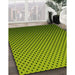 Machine Washable Transitional Pistachio Green Rug in a Family Room, wshpat1682yw