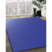 Machine Washable Transitional Light Slate Blue Rug in a Family Room, wshpat1683blu