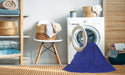 Machine Washable Transitional Light Slate Blue Rug in a Washing Machine, wshpat1683blu