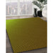 Machine Washable Transitional Dark Yellow Green Rug in a Family Room, wshpat1683yw