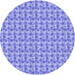 Square Machine Washable Transitional Jeans Blue Rug in a Living Room, wshpat1684blu
