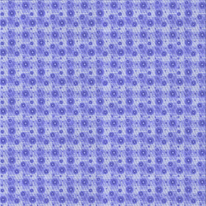 Round Machine Washable Transitional Jeans Blue Rug, wshpat1684blu