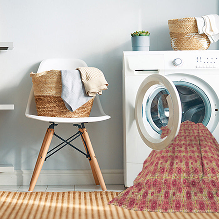 Machine Washable Transitional Brown Sand Brown Rug in a Washing Machine, wshpat1684brn