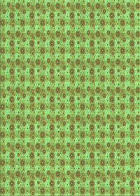 Machine Washable Transitional Olive Green Rug, wshpat1684grn