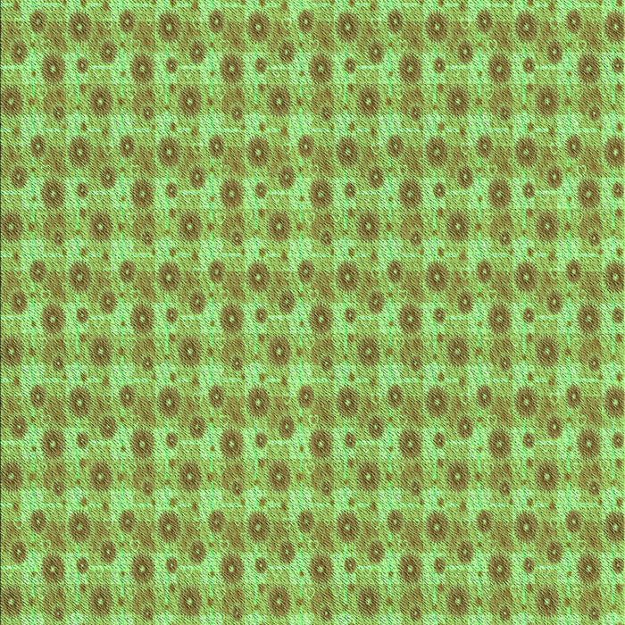 Machine Washable Transitional Olive Green Rug, wshpat1684grn