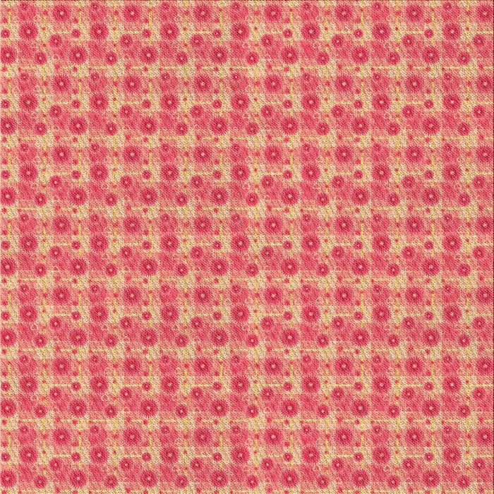 Round Machine Washable Transitional Coral Orange Rug, wshpat1684org