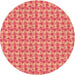Square Machine Washable Transitional Coral Orange Rug in a Living Room, wshpat1684org