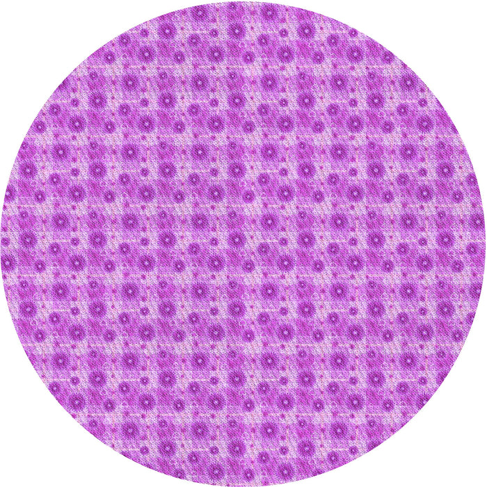 Square Machine Washable Transitional Violet Purple Rug in a Living Room, wshpat1684pur