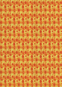 Machine Washable Transitional Orange Red Orange Rug, wshpat1684yw