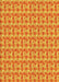 Machine Washable Transitional Orange Red Orange Rug, wshpat1684yw