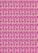 Patterned Deep Pink Abstract Machine Washable Rug, wshpat1684