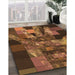 Machine Washable Transitional Night Red Rug in a Family Room, wshpat1685org