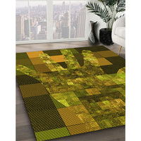 Patterned Bakers Brown Rug, pat1685yw