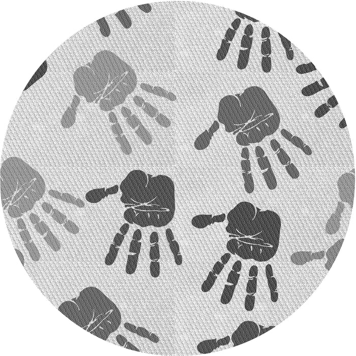 Square Machine Washable Transitional Gray Rug in a Living Room, wshpat1686gry