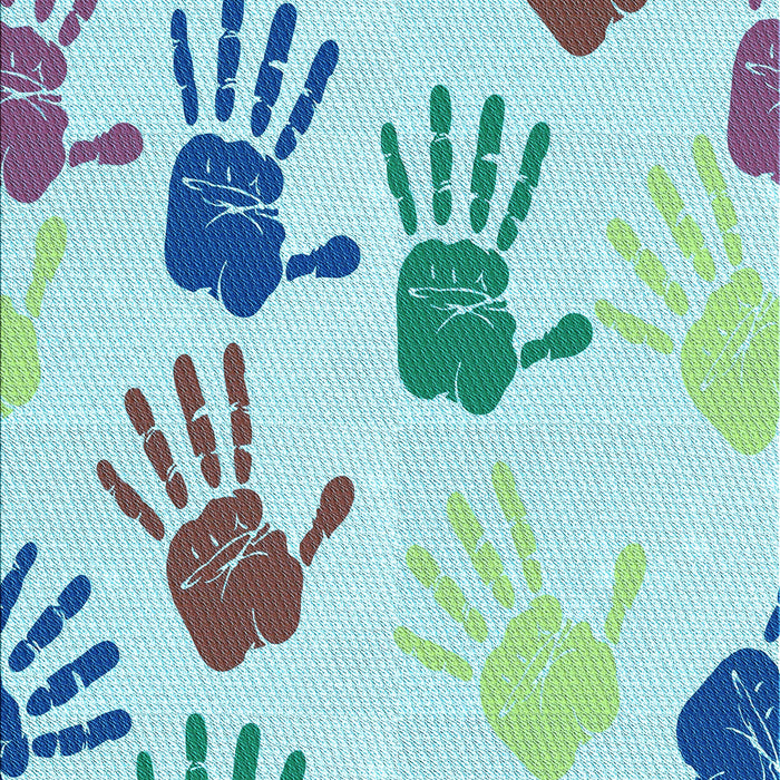 Machine Washable Transitional Koi Blue Rug, wshpat1686lblu