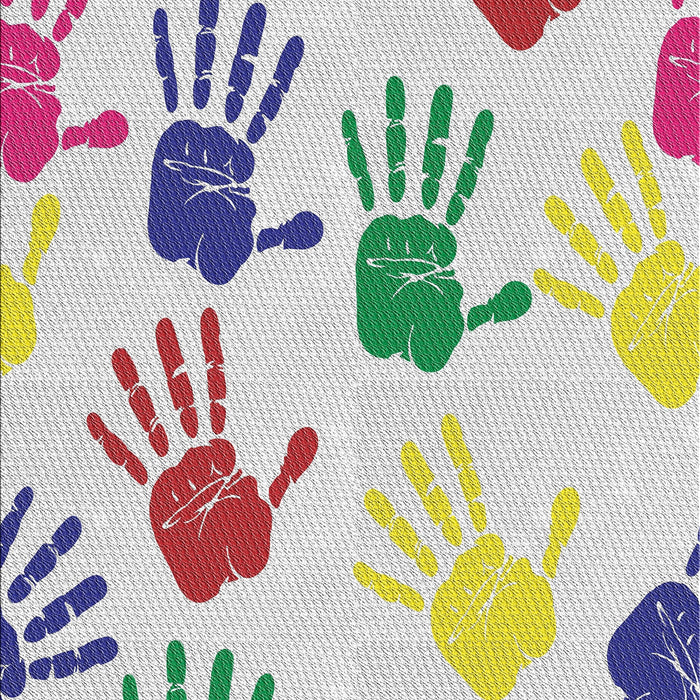 Patterned Rose Purple Novelty Rug, pat1686