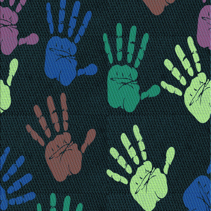 Patterned Midnight Gray Rug, pat1687lblu