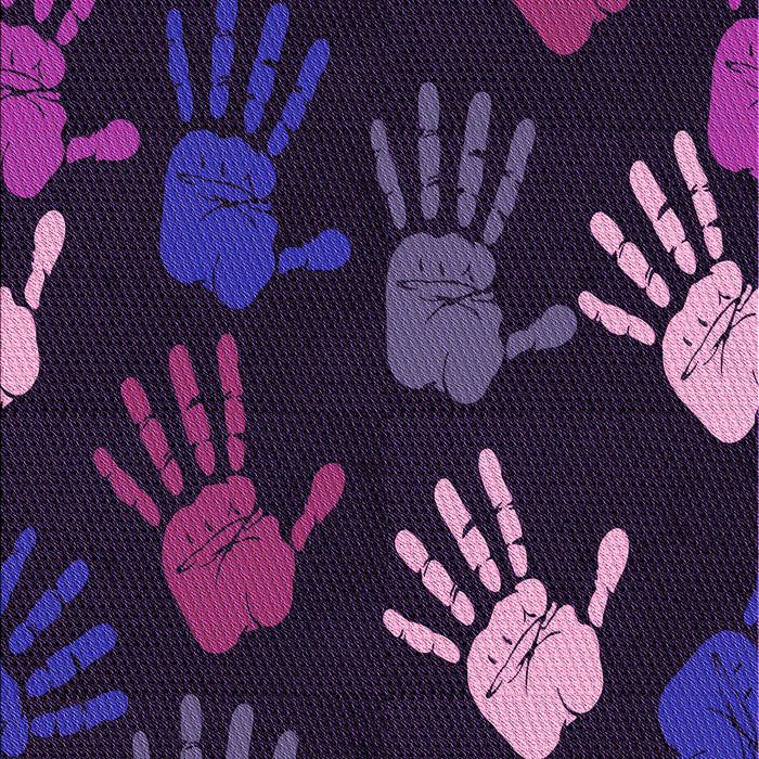 Patterned Deep Purple Rug, pat1687pur