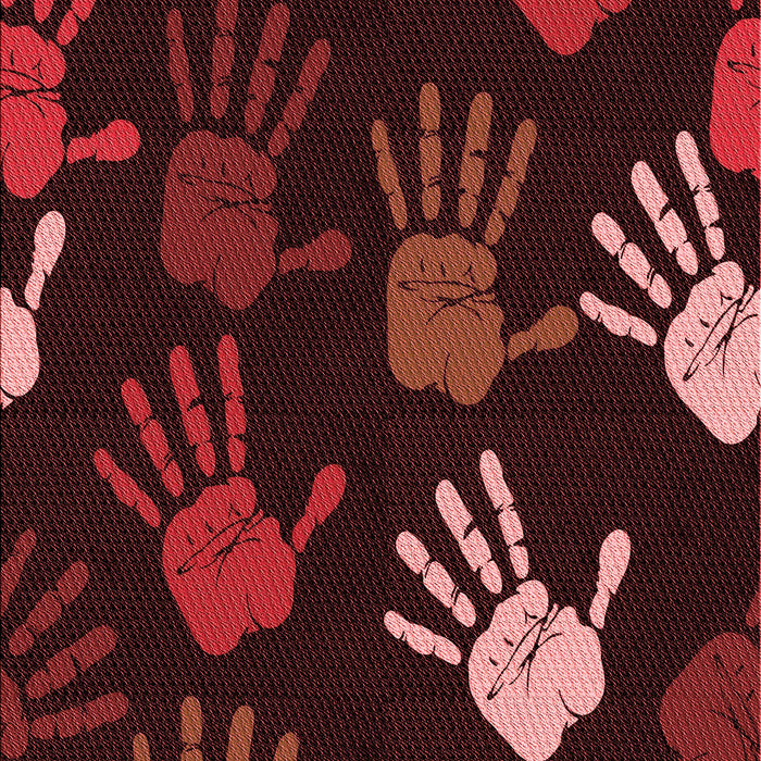 Patterned Fire Brick Red Rug, pat1687rd