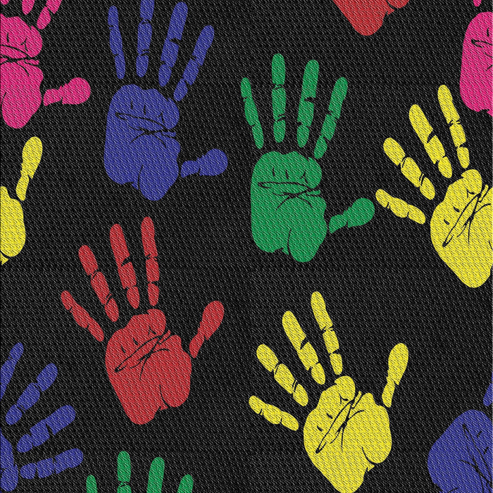 Patterned Gray Novelty Rug, pat1687