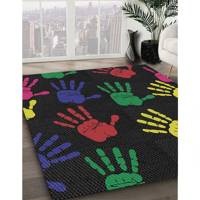 Machine Washable Transitional Gray Rug in a Family Room, wshpat1687