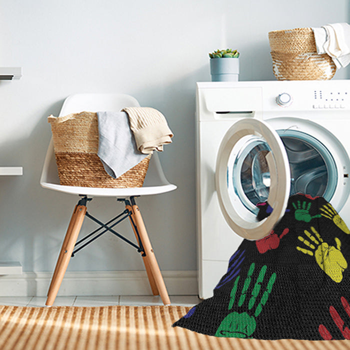 Machine Washable Transitional Gray Rug in a Washing Machine, wshpat1687