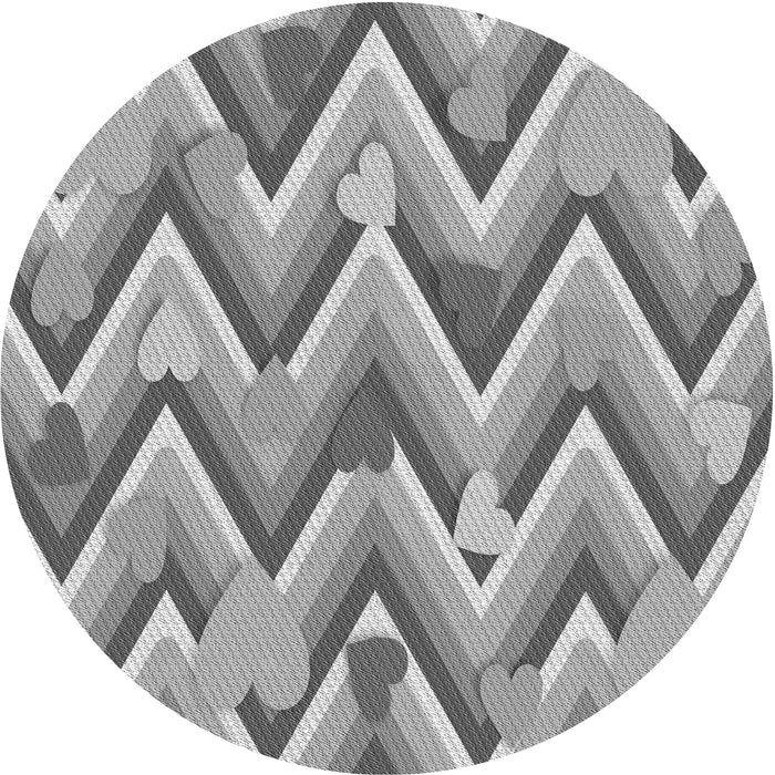 Square Machine Washable Transitional Smokey Gray Rug in a Living Room, wshpat1688gry