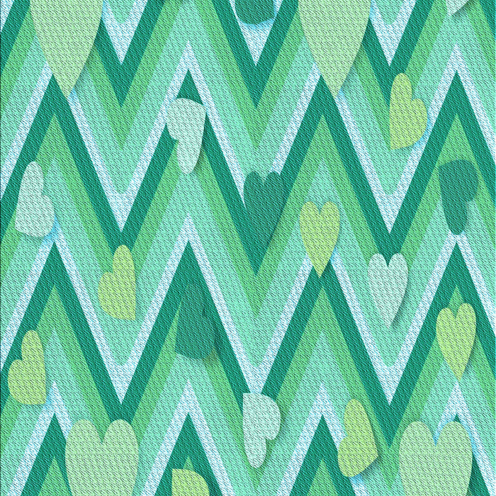 Patterned Turquoise Green Rug, pat1688lblu