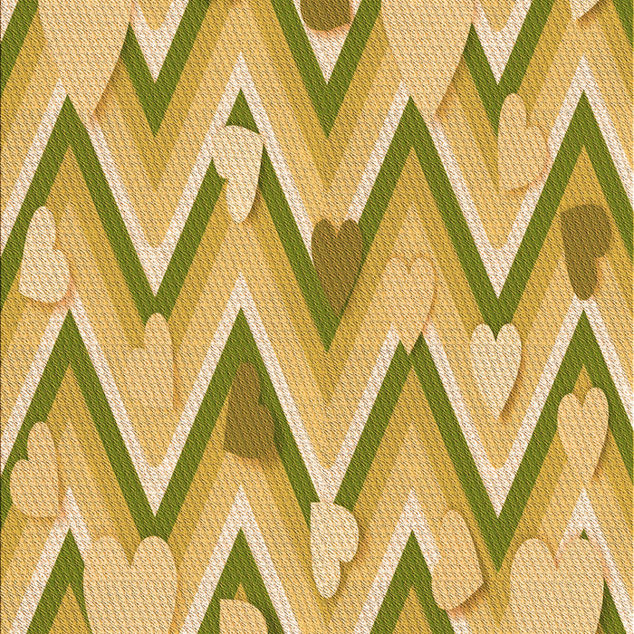 Patterned Dark Golden Brown Rug, pat1688org