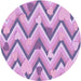 Square Machine Washable Transitional Pastel Purple Pink Rug in a Living Room, wshpat1688pur