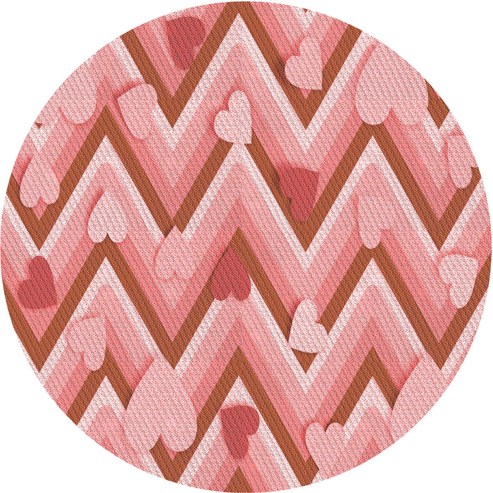 Square Machine Washable Transitional Pastel Pink Rug in a Living Room, wshpat1688rd