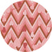 Square Patterned Pastel Pink Rug, pat1688rd