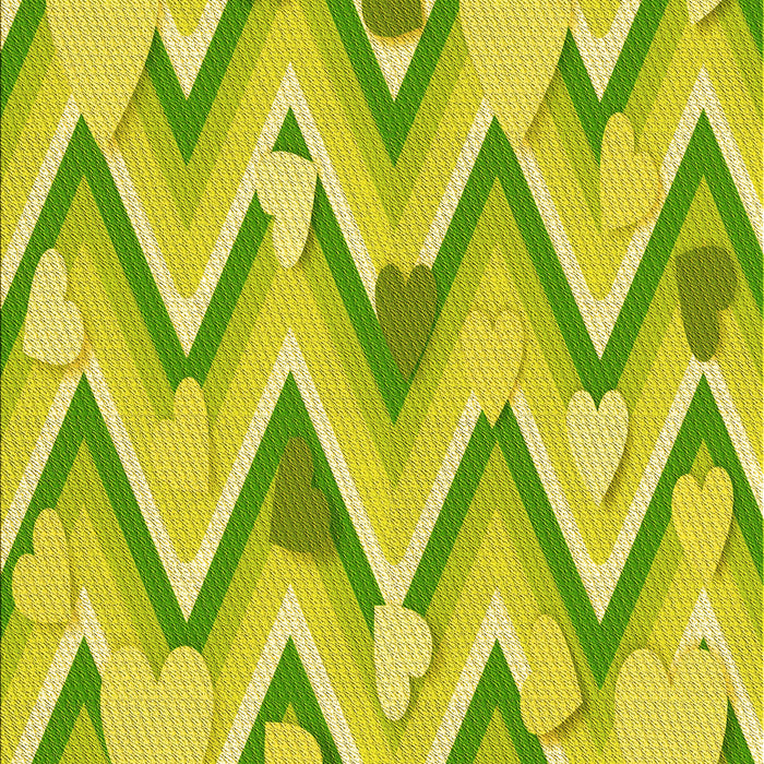 Patterned Pistachio Green Rug, pat1688yw