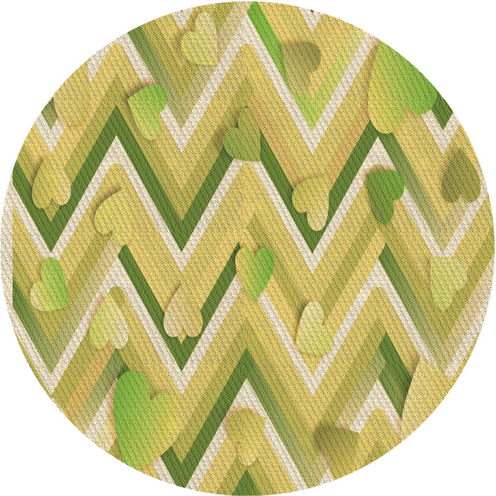 Square Patterned Bold Yellow Rug, pat1689brn