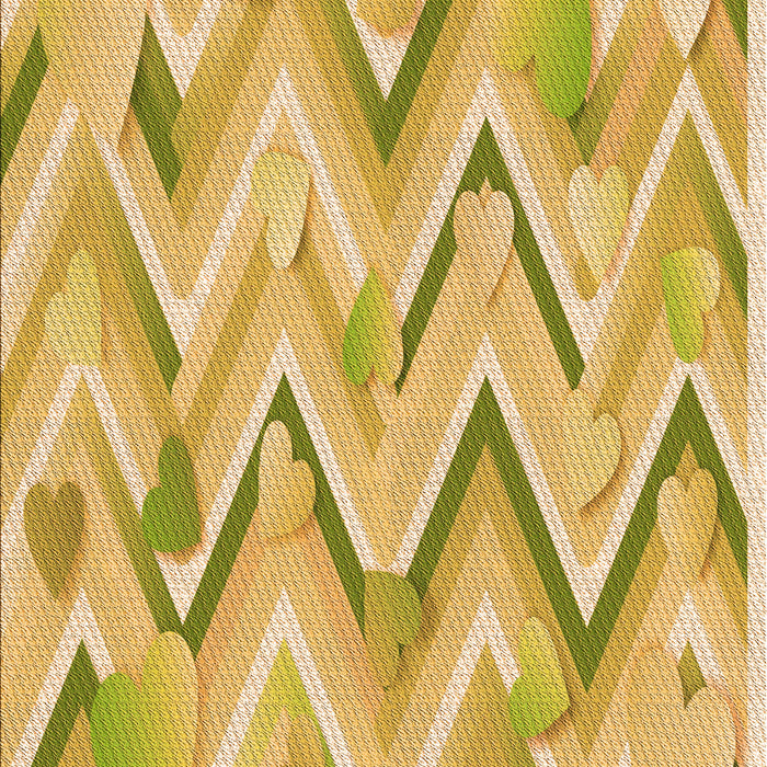 Patterned Caramel Brown Rug, pat1689org