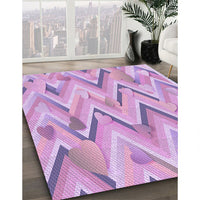 Patterned Purple Rug, pat1689pur