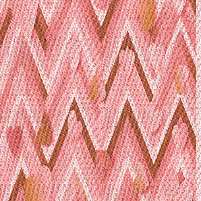 Machine Washable Transitional Pastel Pink Rug, wshpat1689rd