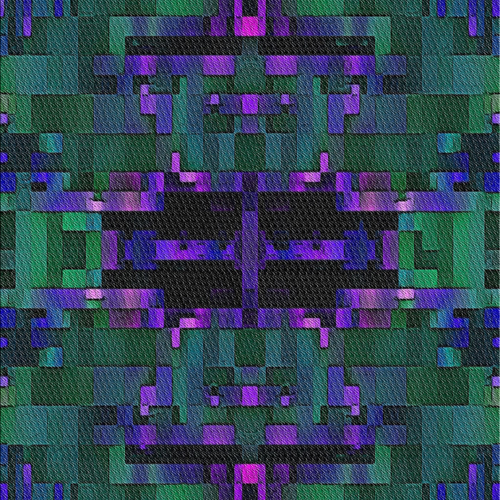 Patterned Blue Novelty Rug, pat168